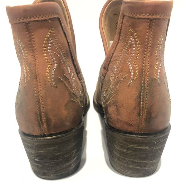 Corral Womens Embroidery Ankle Western Boots Pink  Q0174 Size US 7 - Picture 9 of 14